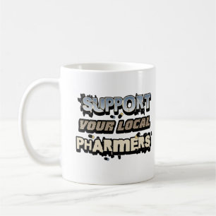 Taza De Café Apoya a sus Farmacéuticos Locales Guay Future Phar
