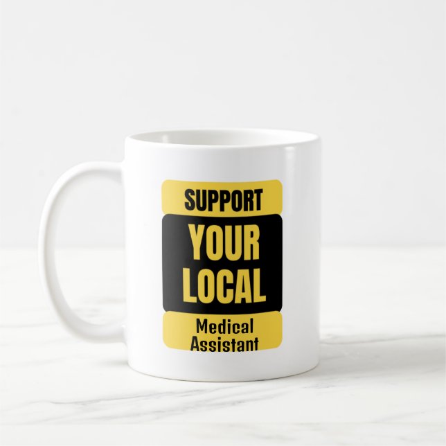 Taza De Café Apoya a tu asistente médico local (Izquierda)
