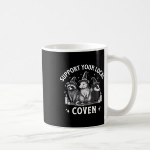 Taza De Café Apoya a tu coven local Mapache Zarigüeya Mofeta Ha