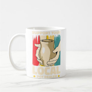 Taza De Café Apoya a tu distribuidor local de cerámica artístic