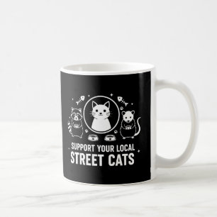Taza de café Apoya a tus Gatos Callejeros Locales