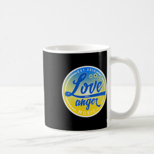 Taza De Café Apoya a Ucrania Amor Sobre la Música de la Ira 1
