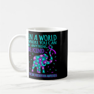 Taza De Café Apoya Feliz Prevención del Suicidio Sé Amable