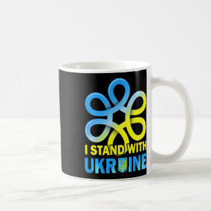 Taza De Café Apoya la bandera de Ucrania Anti-Putin Di No a la