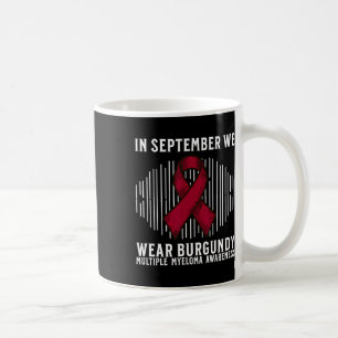Taza De Café Apoya la Conciencia del Cáncer de Sangre Mieloma M