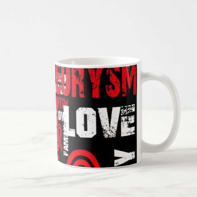 Taza De Café Apoyar a BRAIN ANEURYSM (Derecha)