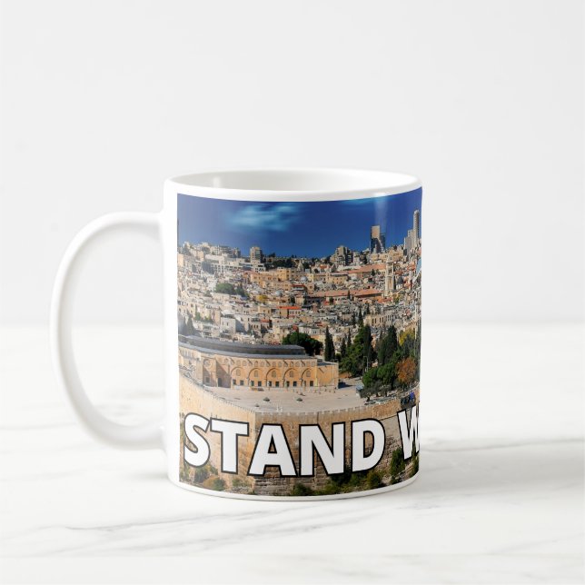 Taza De Café Apoyar a Israel jerusalén (Izquierda)