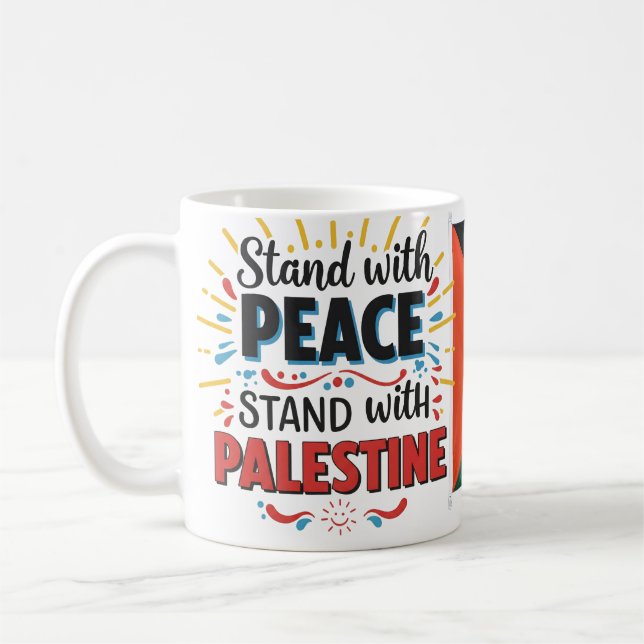 Taza De Café Apoyar a Palestina (Izquierda)