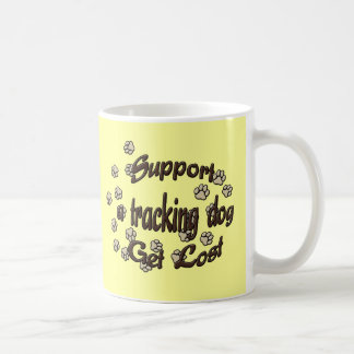 Taza De Café Apoyar a un perro de seguimiento