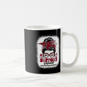 Taza De Café Apoyar el neuralismo cerebral de squad Messy Bun