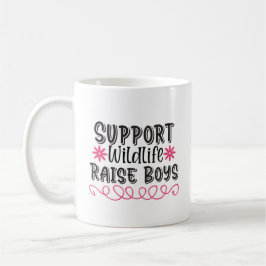 Taza De Café Apoyar la vida salvaje, criar niños