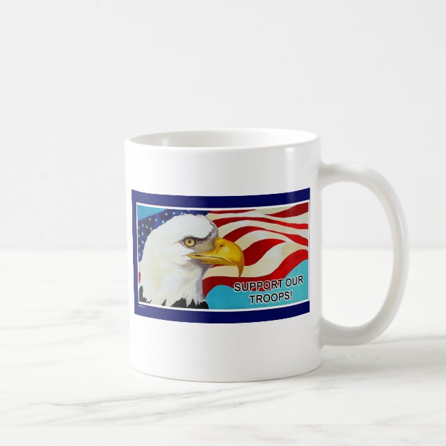 Taza De Café Apoye a nuestras tropas (Derecha)