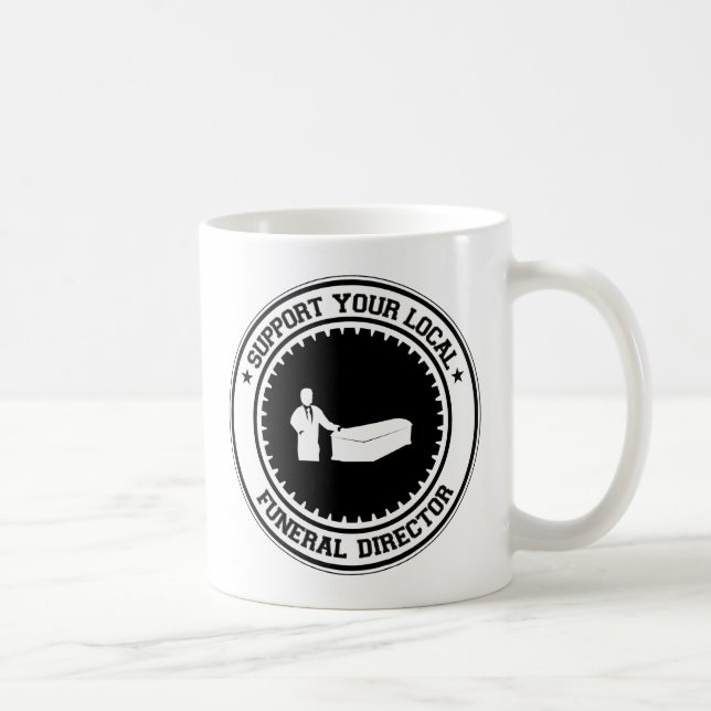 Taza De Café Apoye a su director de funeraria local (Derecha)