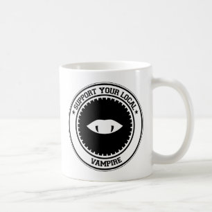 Taza De Café Apoye a su vampiro local