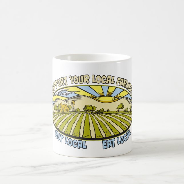 Taza De Café Apoye a sus granjeros locales (Centro)