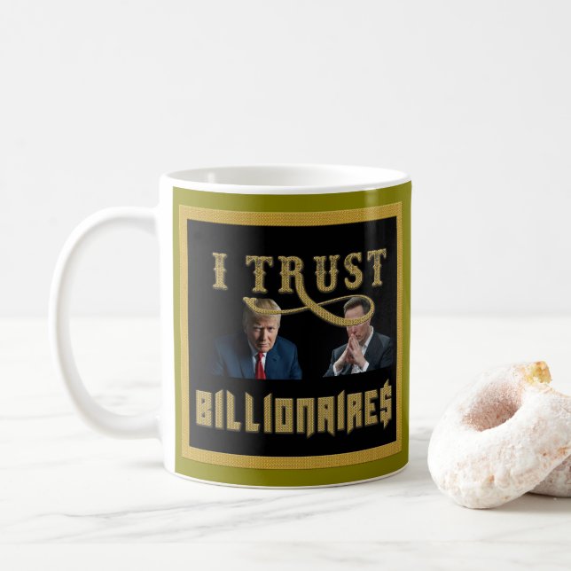 Taza De Café ¡Apoyen a la oligarquía! ¡MAGA 47! (Con donut)