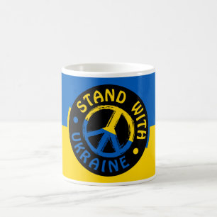 Taza De Café Apoyen a Ucrania, símbolo de la paz de Ucrania