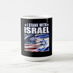 Taza De Café Apoyo a Israel Me mantengo con Israel