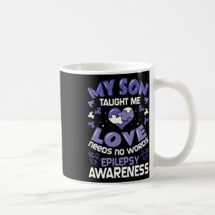 Taza De Café Apoyo a la Epilepsia - Hijo de Conciencia Epilépti