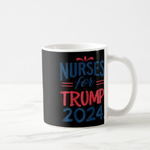 Taza De Café Apoyo a las enfermeras reeleccionarias de Trump 20
