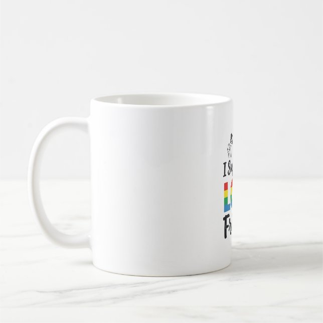 Taza De Café Apoyo a mis amigos LGBT Vector Orgullo Arcoíris De (Izquierda)