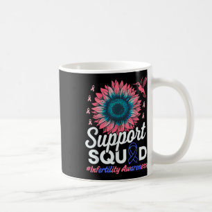 Taza De Café Apoyo a Squad Sunflower Warrior Infertilien Awaren