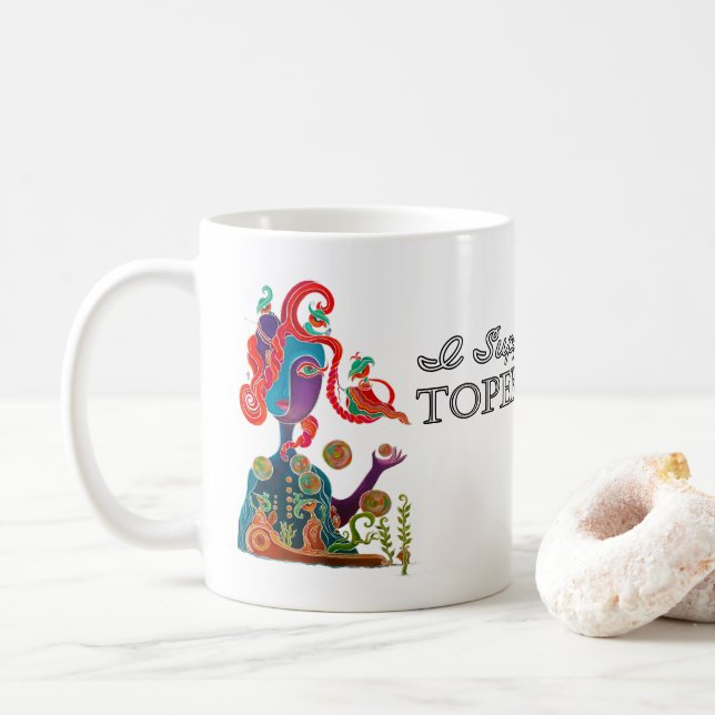Taza De Café Apoyo a Topeka Art Guild Mug (Con donut)