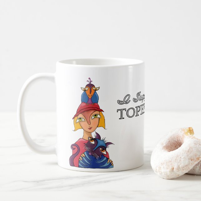 Taza De Café Apoyo a Topeka Art Guild Mug (Con donut)