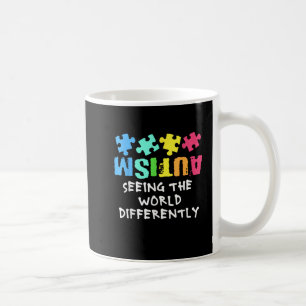 Taza De Café Apoyo al autismo para ver el mundo de manera difer