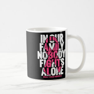 Taza De Café Apoyo al cáncer de mama Familia Rosa Cáncer de Mam