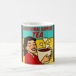 Taza De Café Apoyo emocional Tea Retro Pop Art