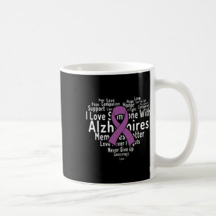Taza De Café Apoyo en la nube Conciencia de Alzheimerheimer Hei