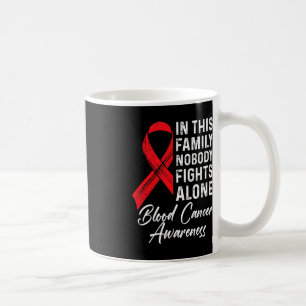 Taza De Café Apoyo familiar Consciente del Cáncer de Sangre