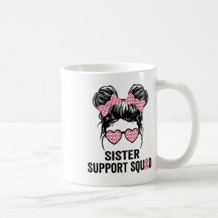Taza De Café Apoyo Hermana Bun Gl Escuadrón Conciencia Cáncer d