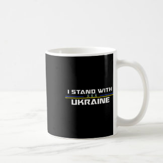 Taza De Café Apoyo Me mantengo con Ucrania Bandera estadouniden