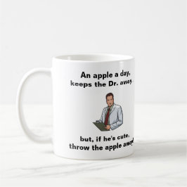 Taza De Café Apple al día, guarda al Dr. Away