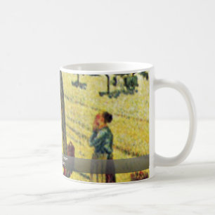 Taza De Café Apple cosecha en Eragny, por Camille Pissarro