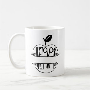 Taza De Café Apple docente personalizado