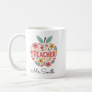 Taza De Café Apple Mug para profesores - Apple roja clásica