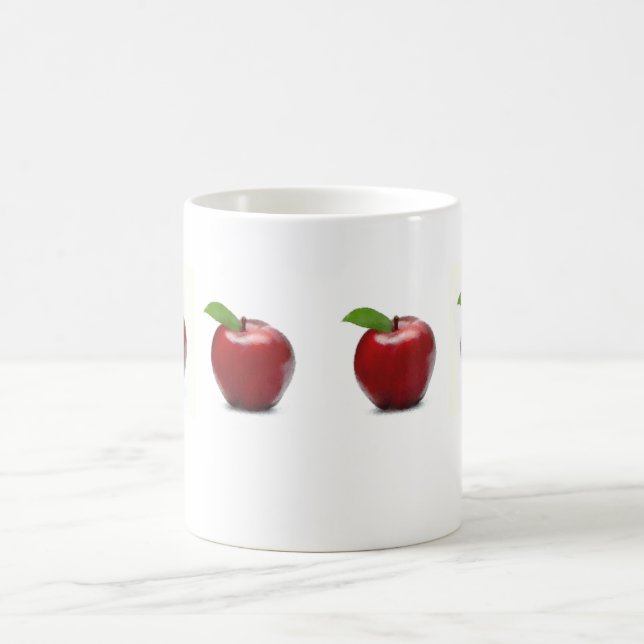Taza De Café Apple rojo asalta (Centro)