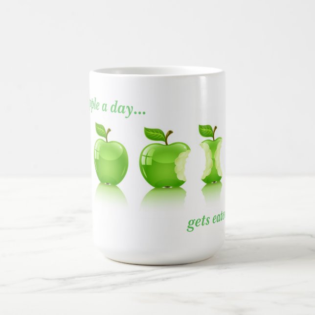 Taza De Café Apple verde para la vida (Centro)