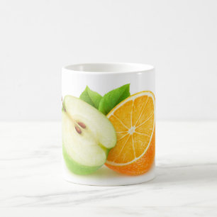 Taza De Café Apple y naranja