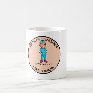 Taza De Café appreciation doctor blue MD SURGEON