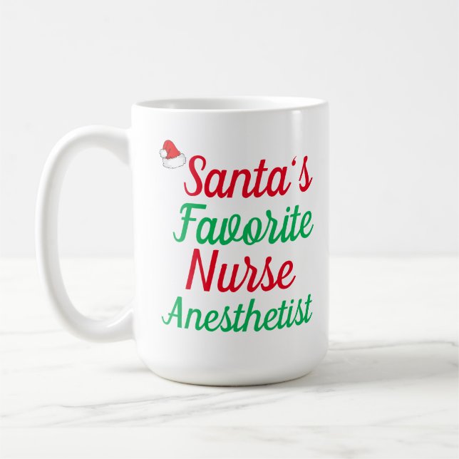 Taza De Café Apreciación de Navidades de enfermería favoritos d (Izquierda)