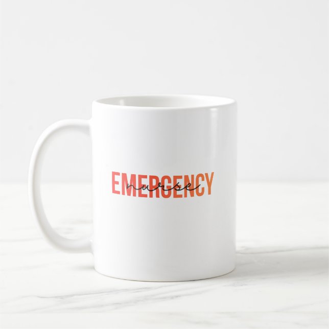 Taza De Café Apreciación de tipografía moderna para enfermeras  (Izquierda)