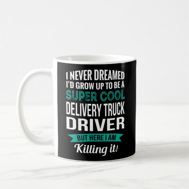 Taza De Café Apreciación del controlador del camión de entrega (Izquierda)