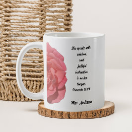 Taza De Café Apreciación del profesor Biblia contra proverbios