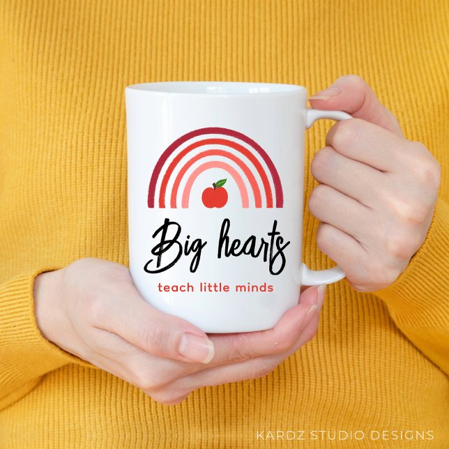 Taza De Café Apreciación del profesor del arcoiris (Give this mug to a teacher of  big heart who teaches little minds as a gift for teacher appreciation)