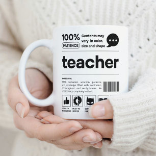 Taza De Café Apreciación del profesor Gracioso código de barras