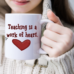 Taza De Café Apreciación del profesor Mug del corazón